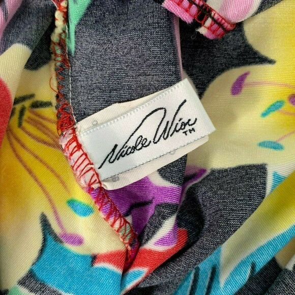 Vintage 80s Nicole Wise One Piece Swimsuit L Red - Picture 7 of 8